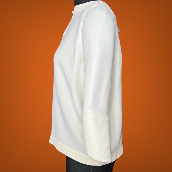 Hermes NWT Silk Blouse Top Shirt Size 38 Made in France Super High Quality - Picture 5 of 13